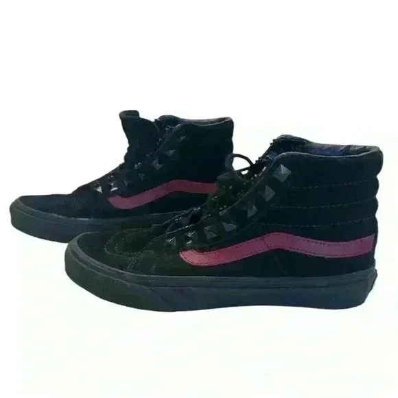 Vans Sk8-Hi Shoes With Black Studs Size 7 - Picture 3 of 7